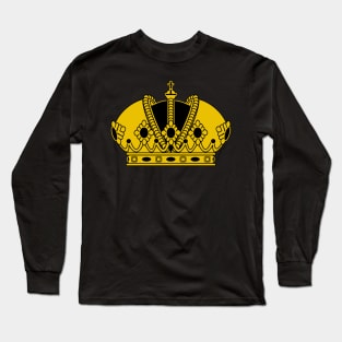 Imperial crown (gold and black) Long Sleeve T-Shirt